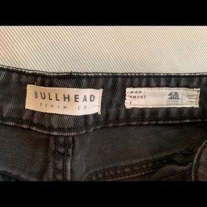 Bullhead Shorts - Black denim distressed mom short Bullhead Shorts - Black denim distressed mom short